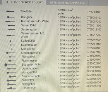 CASINO Dessertmesser MB, Welle